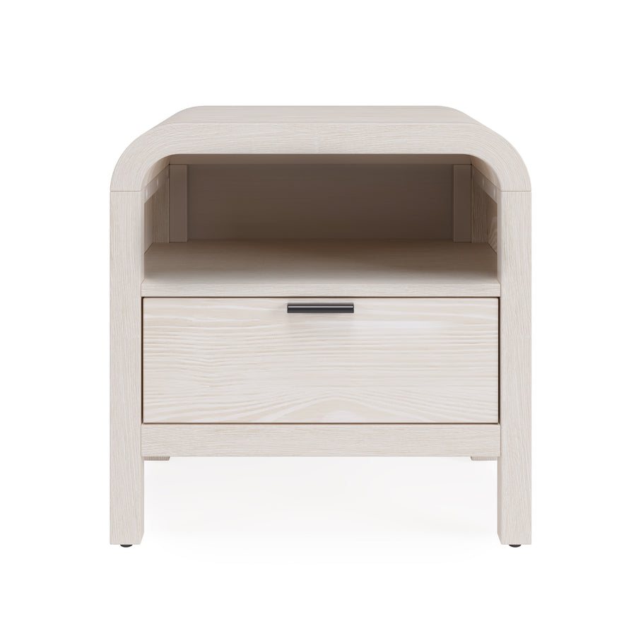 Modus Furniture Nknf81B Drake One Drawer One Shelf Usb Charging Nightstand In Sugar