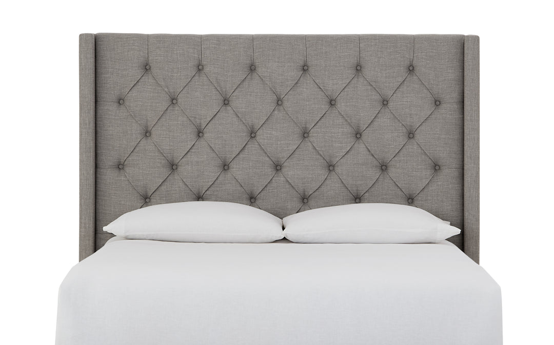 Modus Furniture 3Zfbl4Bh64 Verona Tufted Upholstered Headboard In Speckled Grey