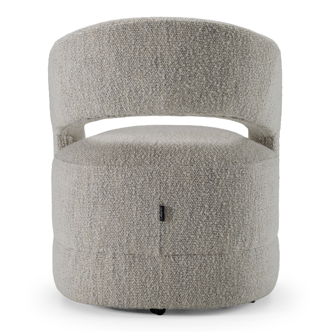 Kadoka - Modern Light Grey Fabric Dining Chair w/ Castor Wheels