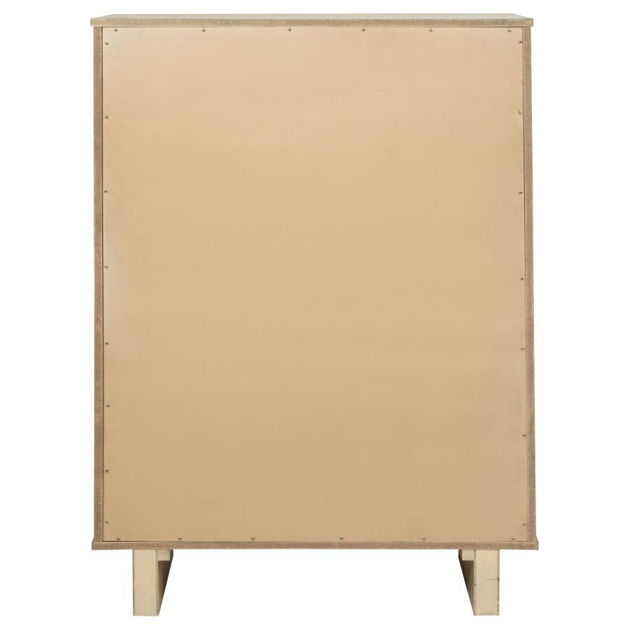 Kailani - 5 - Drawer Bedroom Chest Of Drawers - Beige Oak Accent Chest modern furniture Contempo Furniture