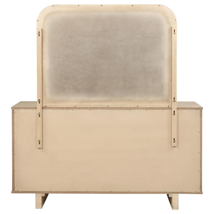 Kailani - 9 - Drawer Dresser And Mirror - Beige Oak Dresser &amp; Mirror modern furniture Contempo Furniture