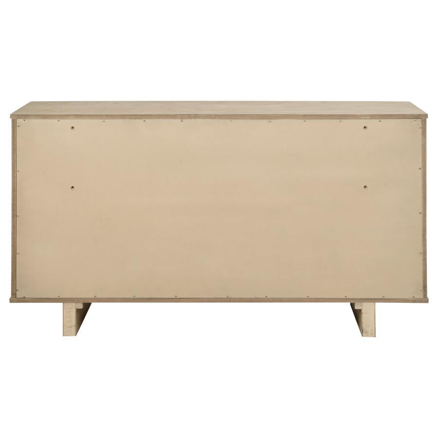 Kailani - 9 - Drawer Dresser Cabinet - Beige Oak Dressers modern furniture Contempo Furniture