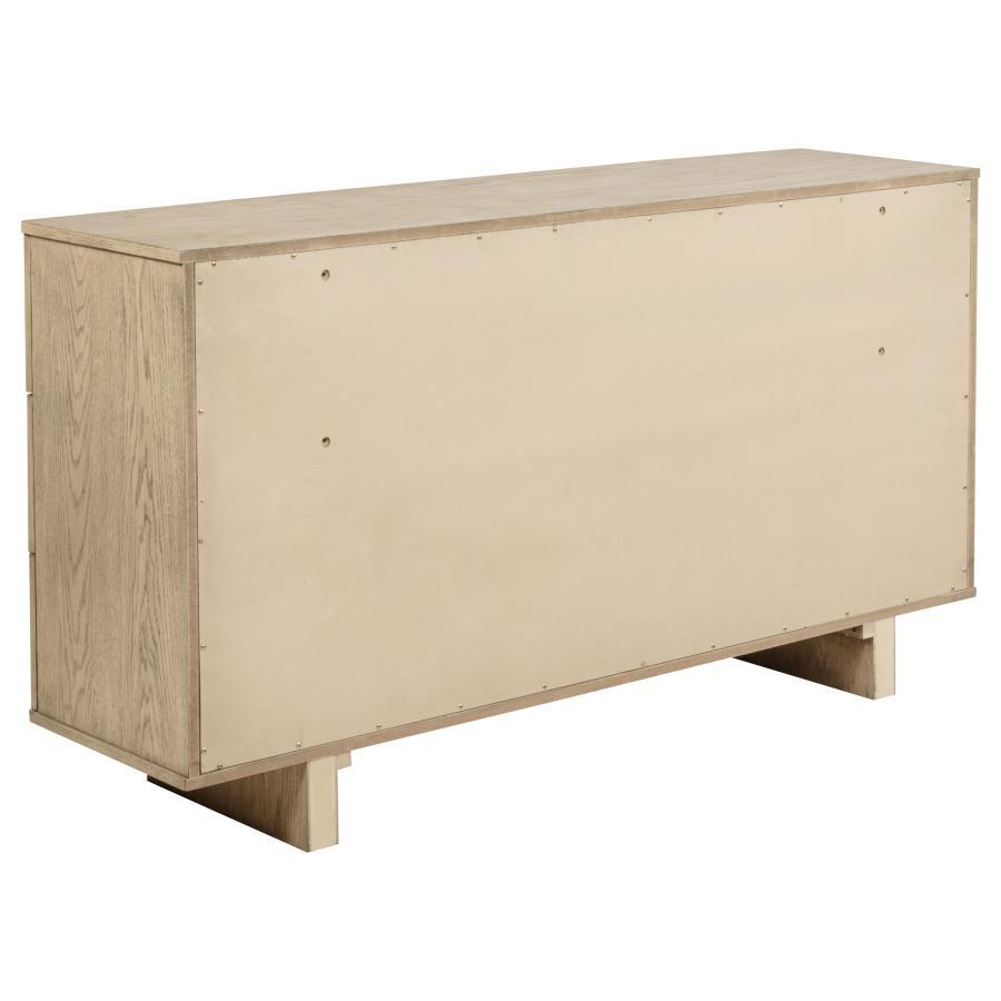 Kailani - 9 - Drawer Dresser Cabinet - Beige Oak Dressers modern furniture Contempo Furniture