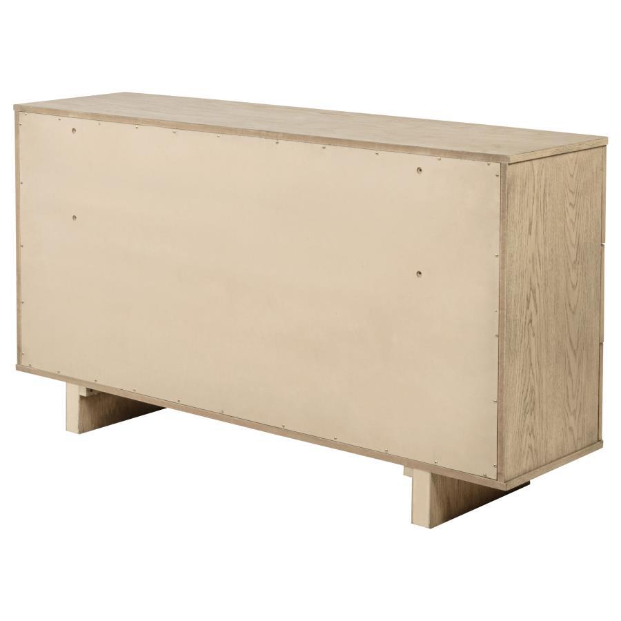 Kailani - 9 - Drawer Dresser Cabinet - Beige Oak Dressers modern furniture Contempo Furniture