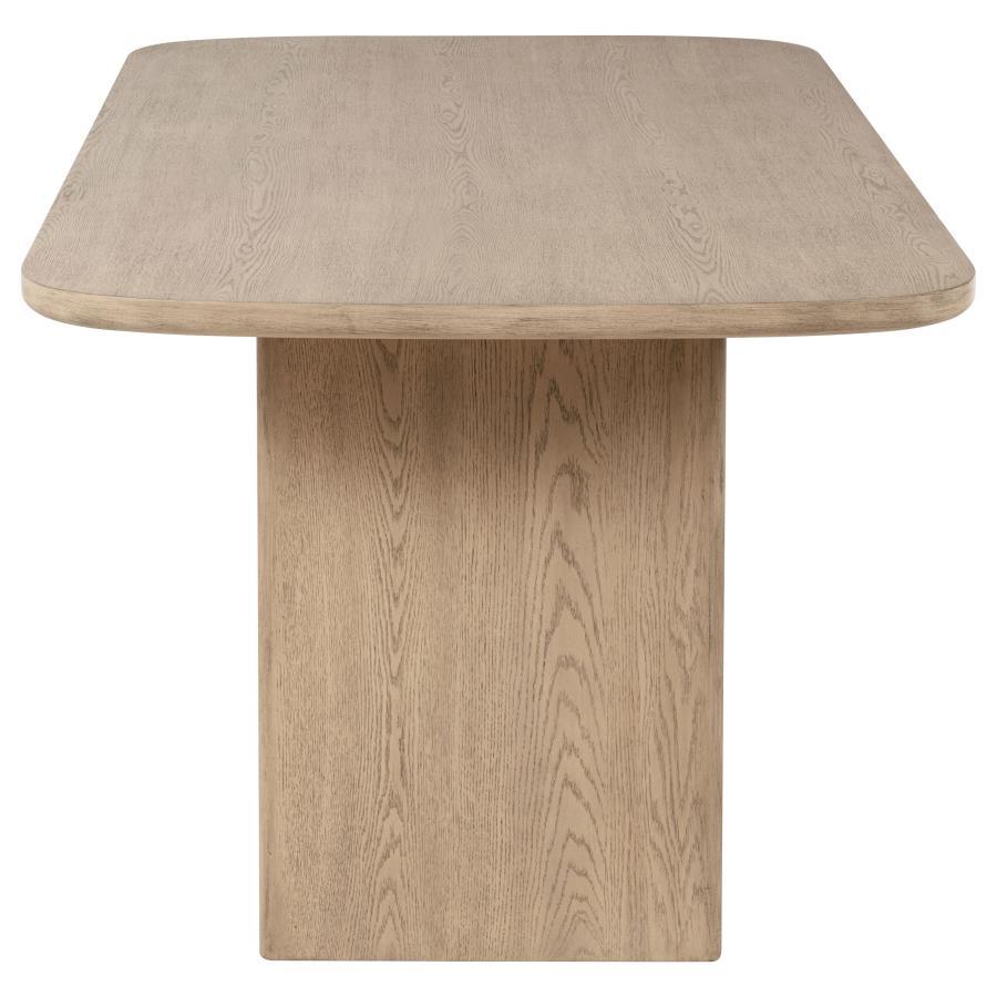 Kailani - Cane Counter Height Storage Dining Table - Beige Oak Counter Table modern furniture Contempo Furniture