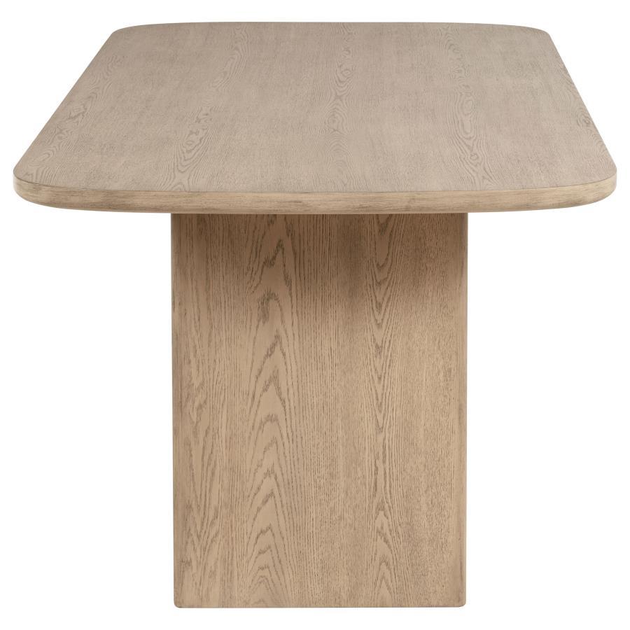 Kailani - Cane Counter Height Storage Dining Table - Beige Oak Counter Table modern furniture Contempo Furniture