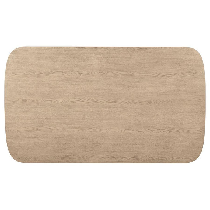 Kailani - Cane Counter Height Storage Dining Table - Beige Oak Counter Table modern furniture Contempo Furniture