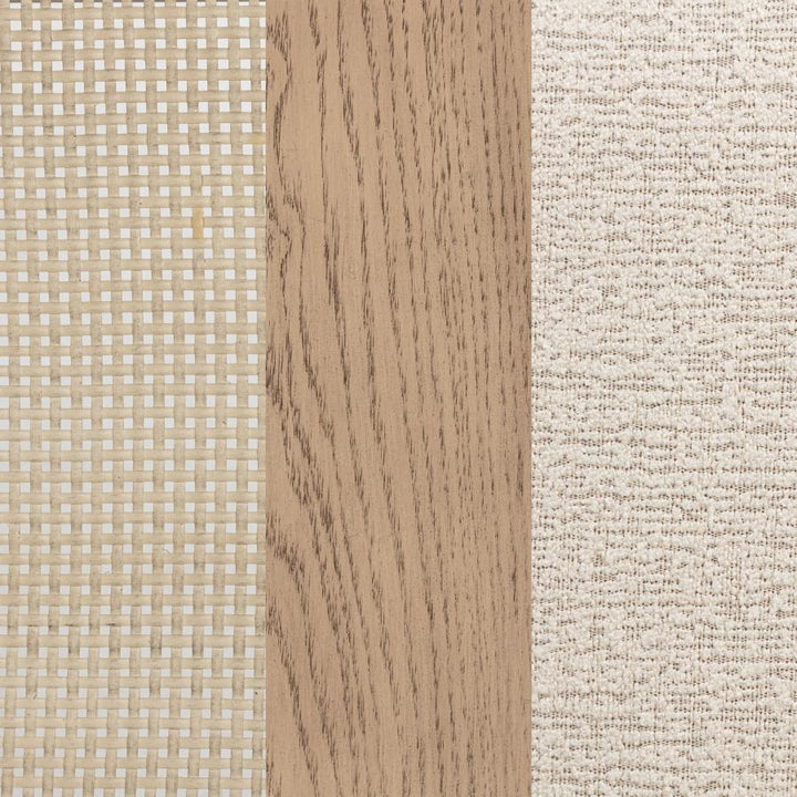 Kailani - Radio Weave Cane Dining Side Chair (Set of 2) - Beige Oak Chair Set modern furniture Contempo Furniture