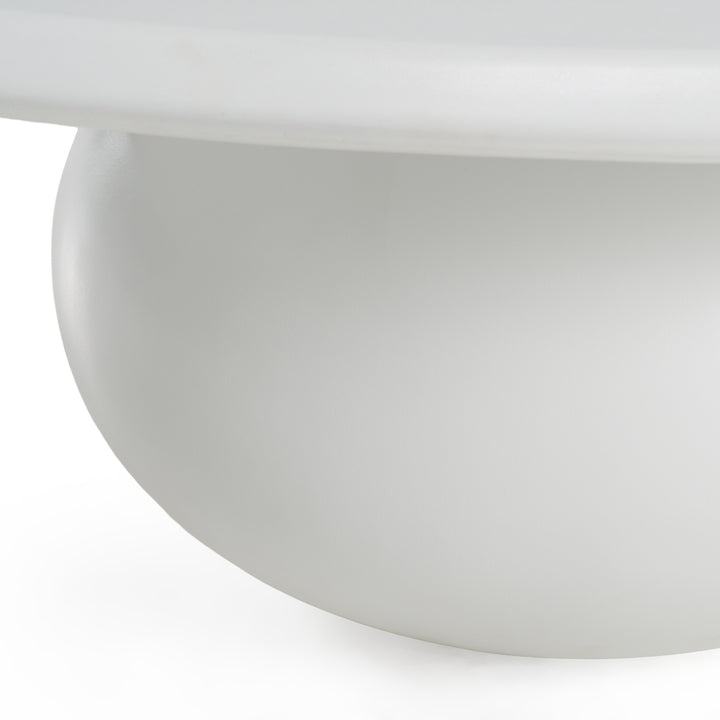 Kalvin - Modern Ivory Concrete Nesting Coffee Table Set
