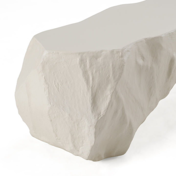 Kamet - Modern Cream Concrete Bench