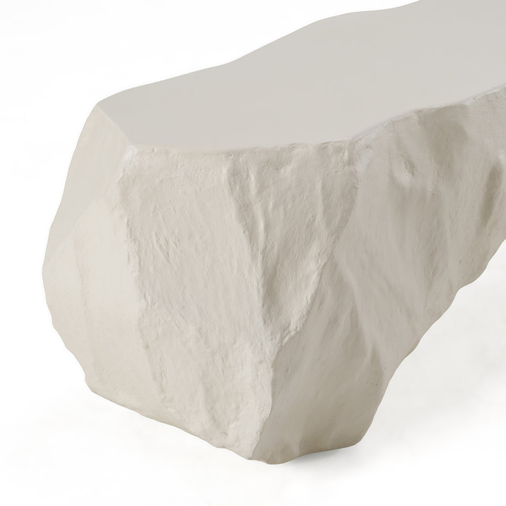 Kamet - Modern Cream Concrete Bench