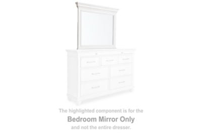 Kanwyn Bedroom Mirror - White Mirror modern furniture Contempo Furniture