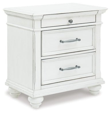 Kanwyn Nightstand - White Accent Nightstand modern furniture Contempo Furniture