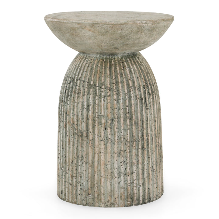 Katyal - Modern Old Grey Fiberform End Table