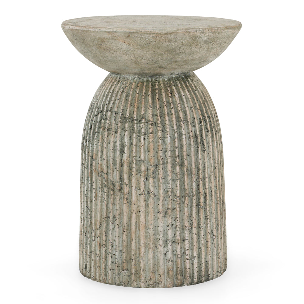 Katyal - Modern Old Grey Fiberform End Table