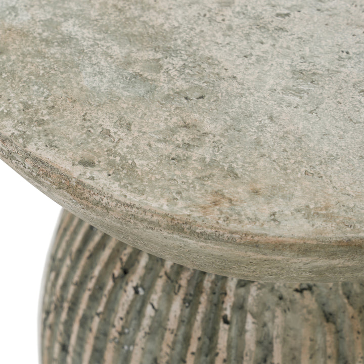 Katyal - Modern Old Grey Fiberform End Table