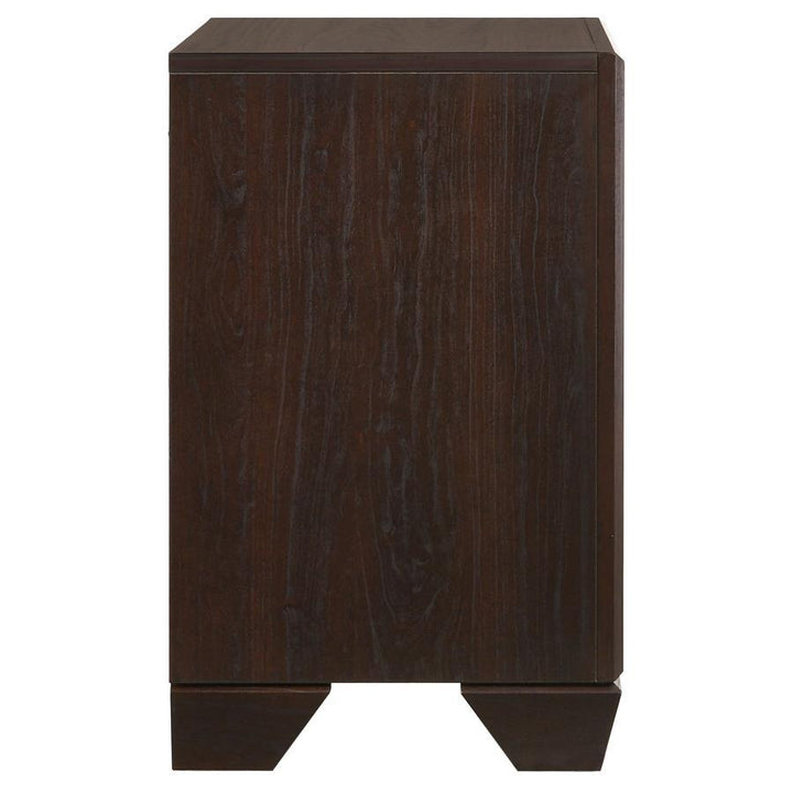 Kauffman - 2 - Drawer Nightstand - Dark Cocoa Accent Nightstand modern furniture Contempo Furniture
