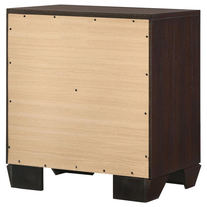 Kauffman - 2 - Drawer Nightstand - Dark Cocoa Accent Nightstand modern furniture Contempo Furniture