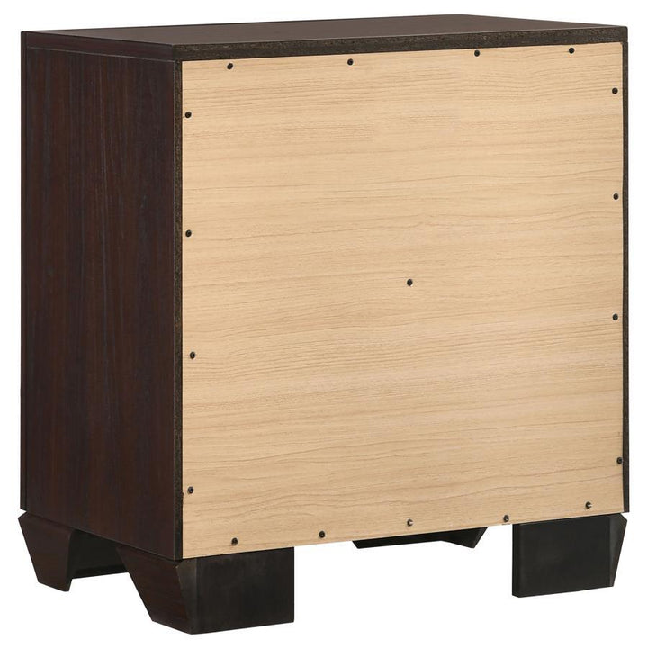 Kauffman - 2 - Drawer Nightstand - Dark Cocoa Accent Nightstand modern furniture Contempo Furniture