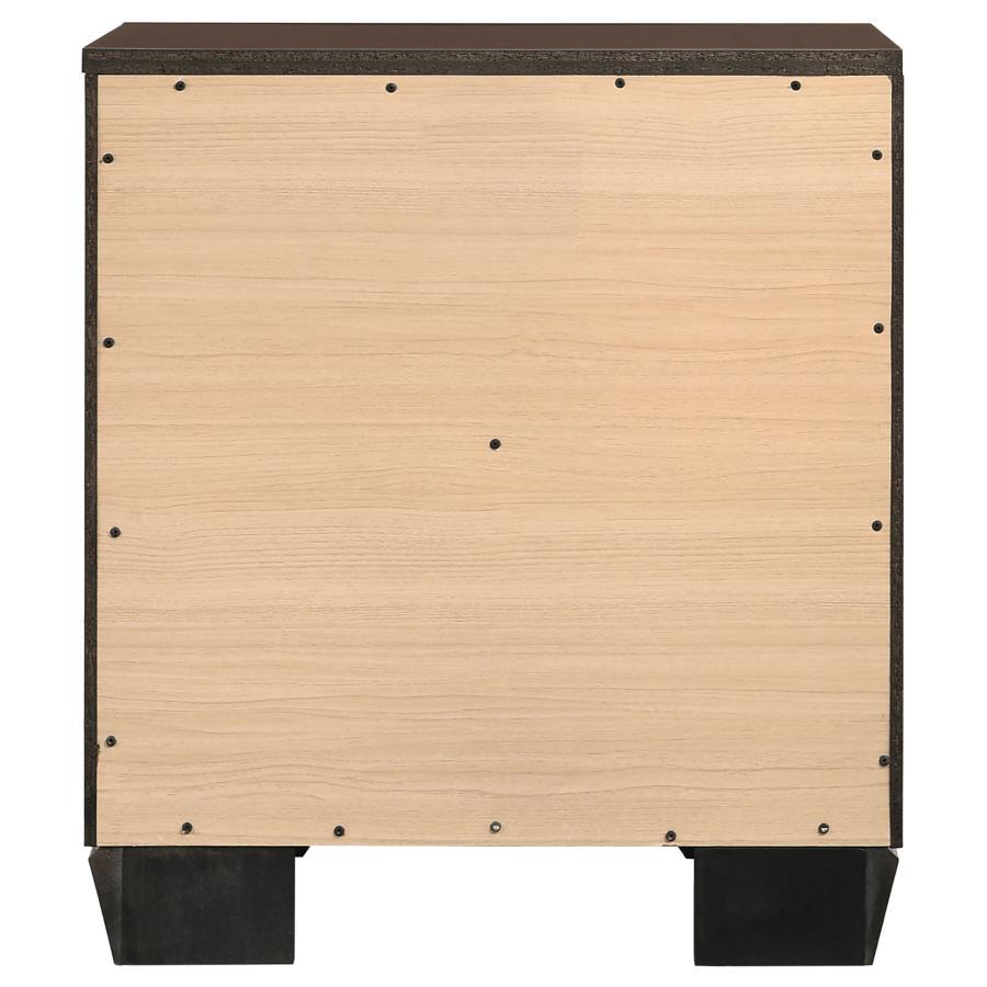 Kauffman - 2 - Drawer Nightstand - Dark Cocoa Accent Nightstand modern furniture Contempo Furniture