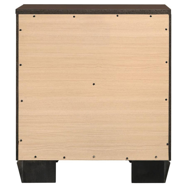 Kauffman - 2 - Drawer Nightstand - Dark Cocoa Accent Nightstand modern furniture Contempo Furniture