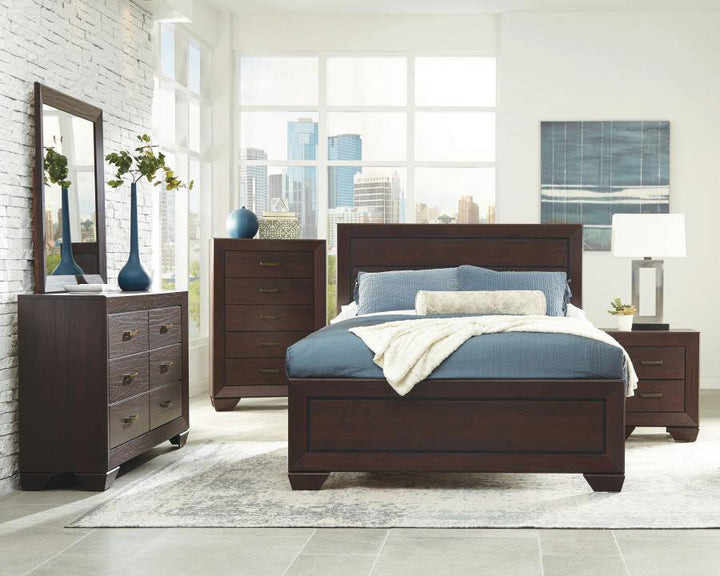 Kauffman - 2 - Drawer Nightstand - Dark Cocoa Accent Nightstand modern furniture Contempo Furniture