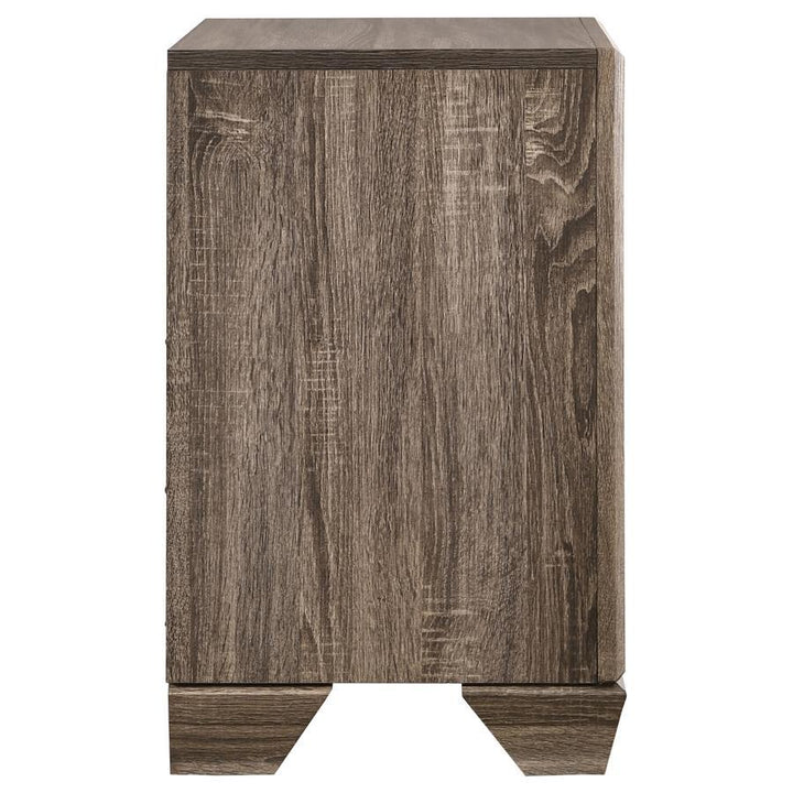 Kauffman - 2 - Drawer Nightstand - Washed Taupe Accent Nightstand modern furniture Contempo Furniture