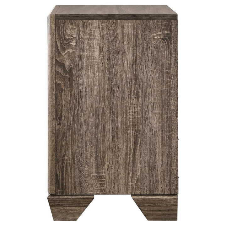 Kauffman - 2 - Drawer Nightstand - Washed Taupe Accent Nightstand modern furniture Contempo Furniture