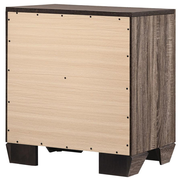 Kauffman - 2 - Drawer Nightstand - Washed Taupe Accent Nightstand modern furniture Contempo Furniture