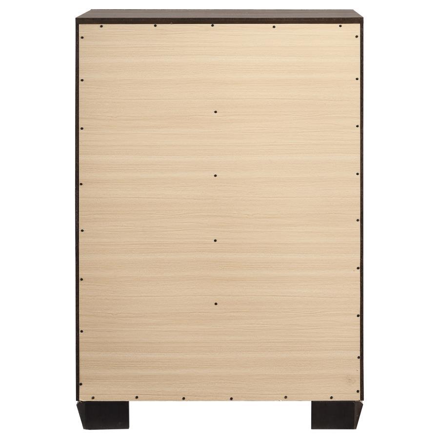 Kauffman - 5 - Drawer Bedroom Chest - Washed Taupe Accent Chest modern furniture Contempo Furniture