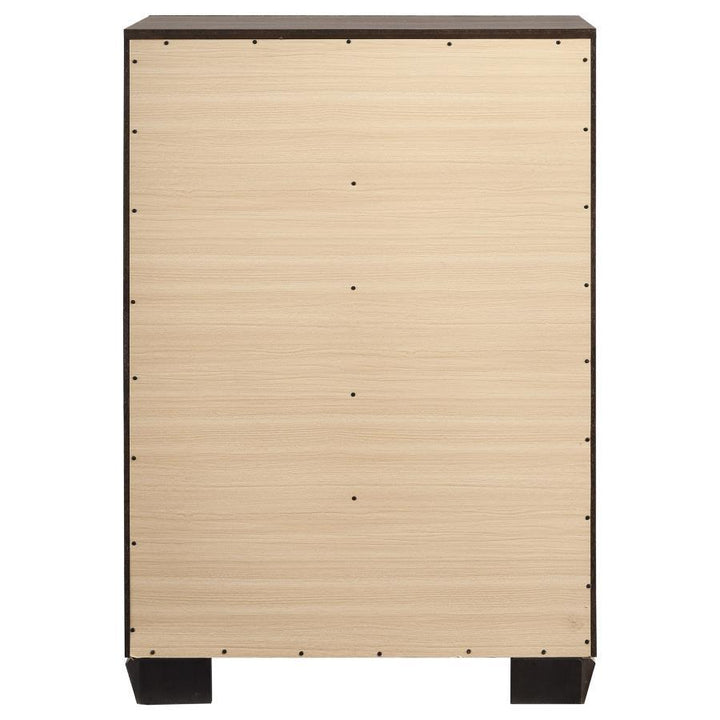 Kauffman - 5 - Drawer Bedroom Chest - Washed Taupe Accent Chest modern furniture Contempo Furniture