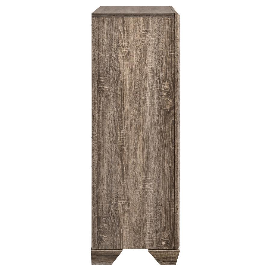 Kauffman - 5 - Drawer Bedroom Chest - Washed Taupe Accent Chest modern furniture Contempo Furniture
