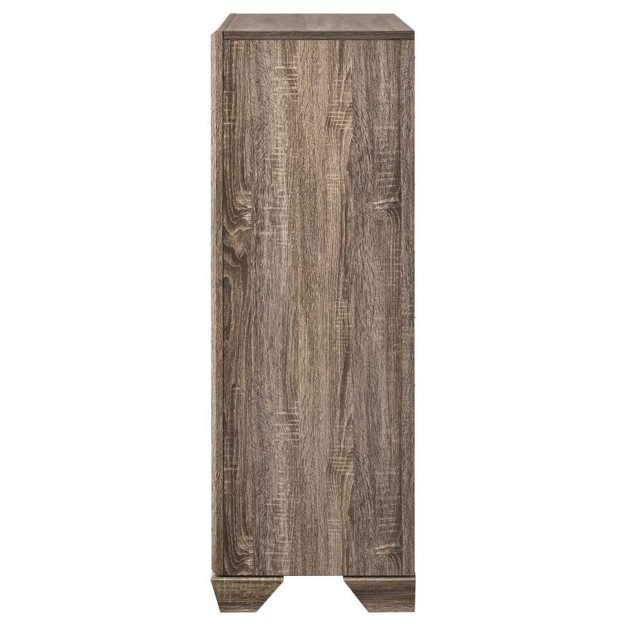 Kauffman - 5 - Drawer Bedroom Chest - Washed Taupe Accent Chest modern furniture Contempo Furniture