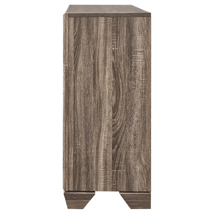 Kauffman - 6 - Drawer Dresser - Washed Taupe Dressers modern furniture Contempo Furniture