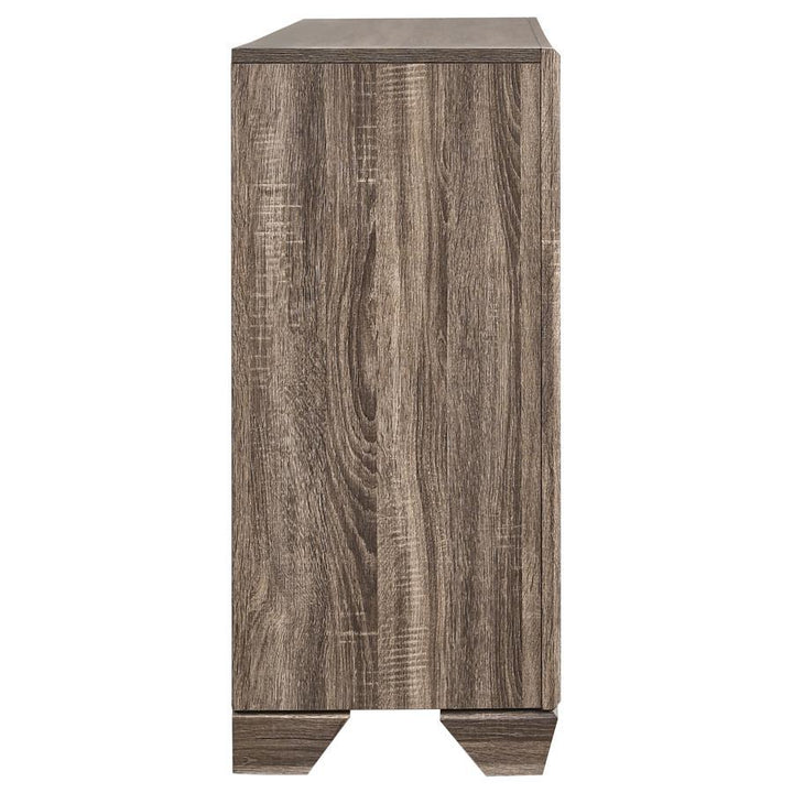 Kauffman - 6 - Drawer Dresser - Washed Taupe Dressers modern furniture Contempo Furniture