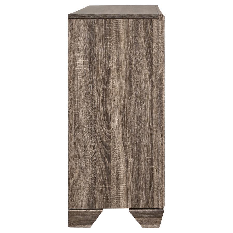 Kauffman - 6 - Drawer Dresser - Washed Taupe Dressers modern furniture Contempo Furniture