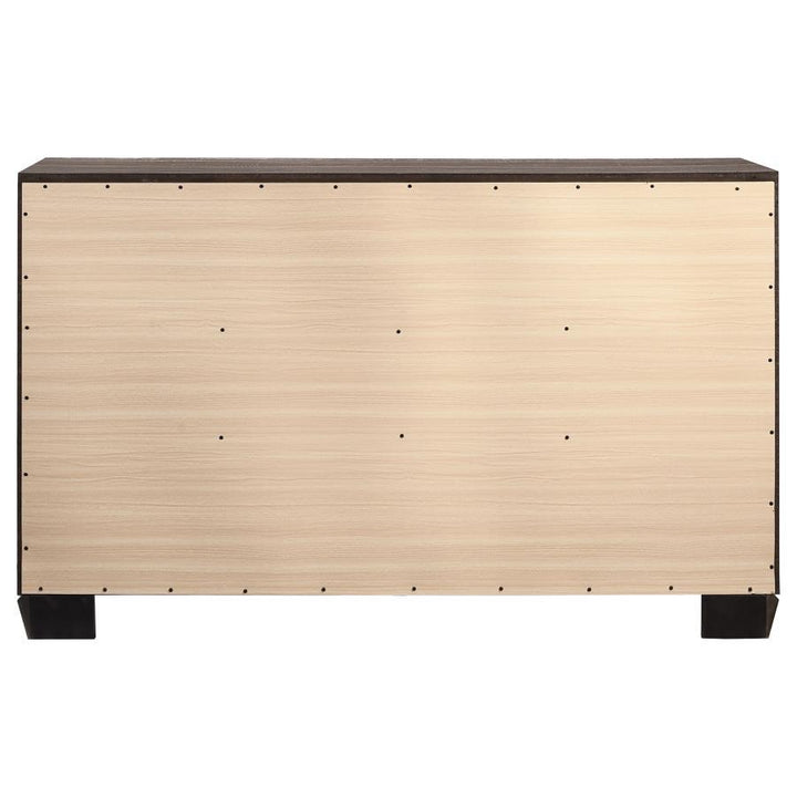 Kauffman - 6 - Drawer Dresser - Washed Taupe Dressers modern furniture Contempo Furniture