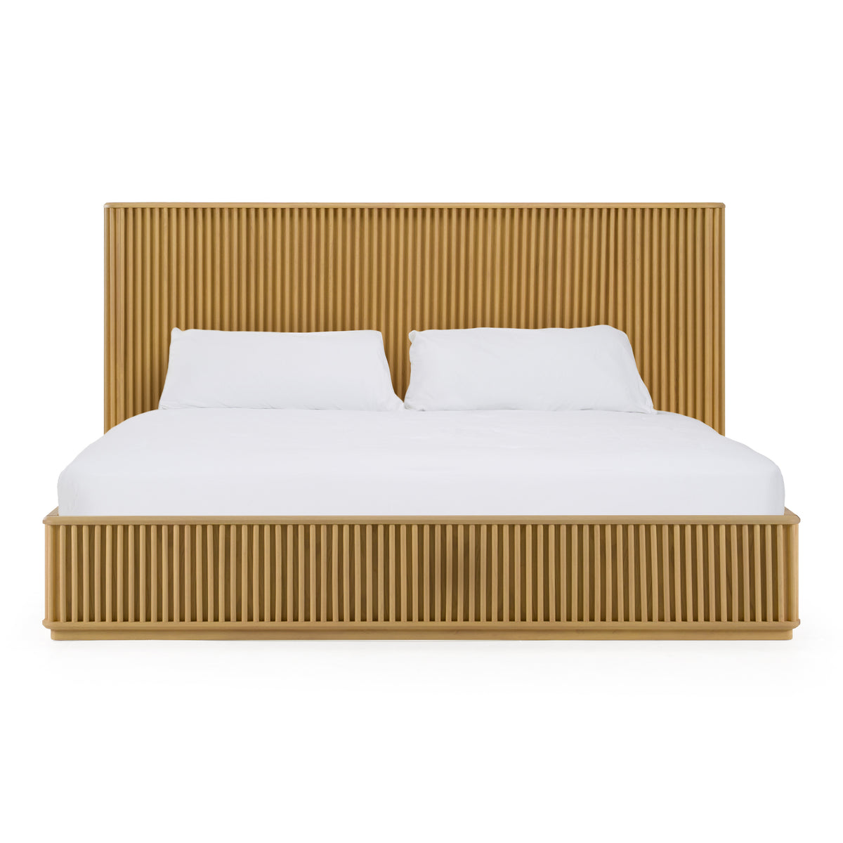 Kayce - Modern Natural Oak Bed
