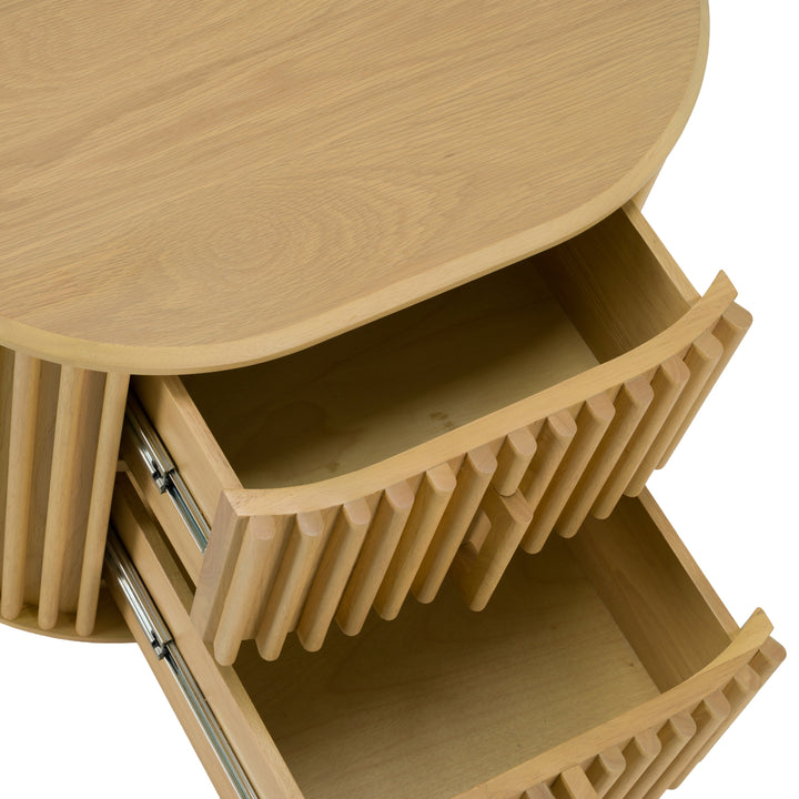 Kayce - Modern Natural Oak Nightstand