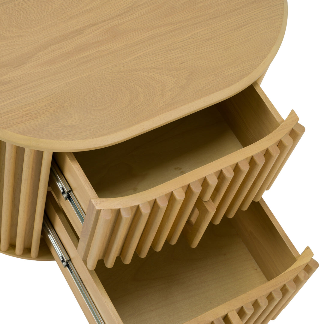 Kayce - Modern Natural Oak Nightstand