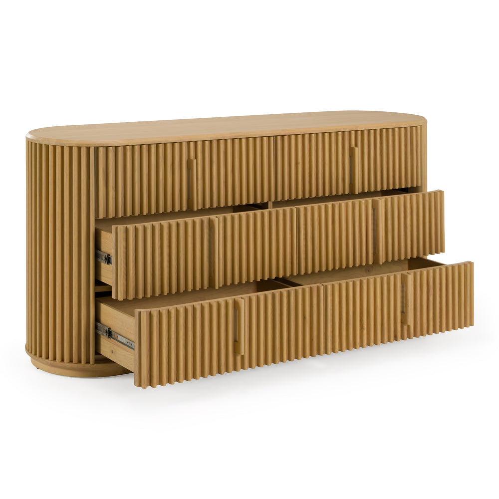 Kayce - Modern Natural Oak Dresser - View 5