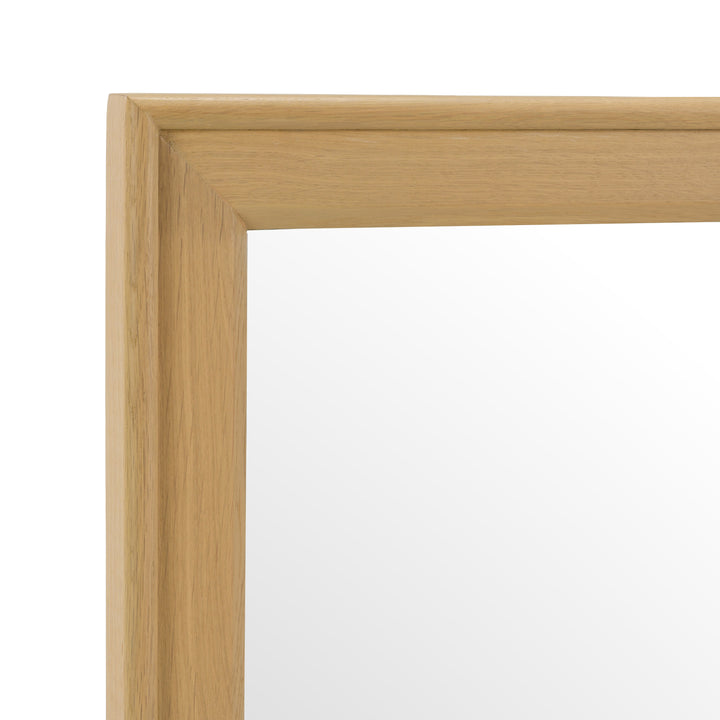 Kayce - Modern Natural Oak Mirror