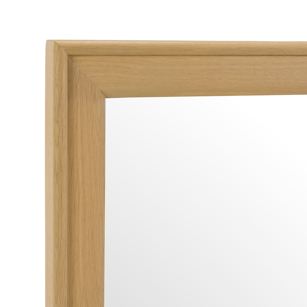 Kayce - Modern Natural Oak Mirror