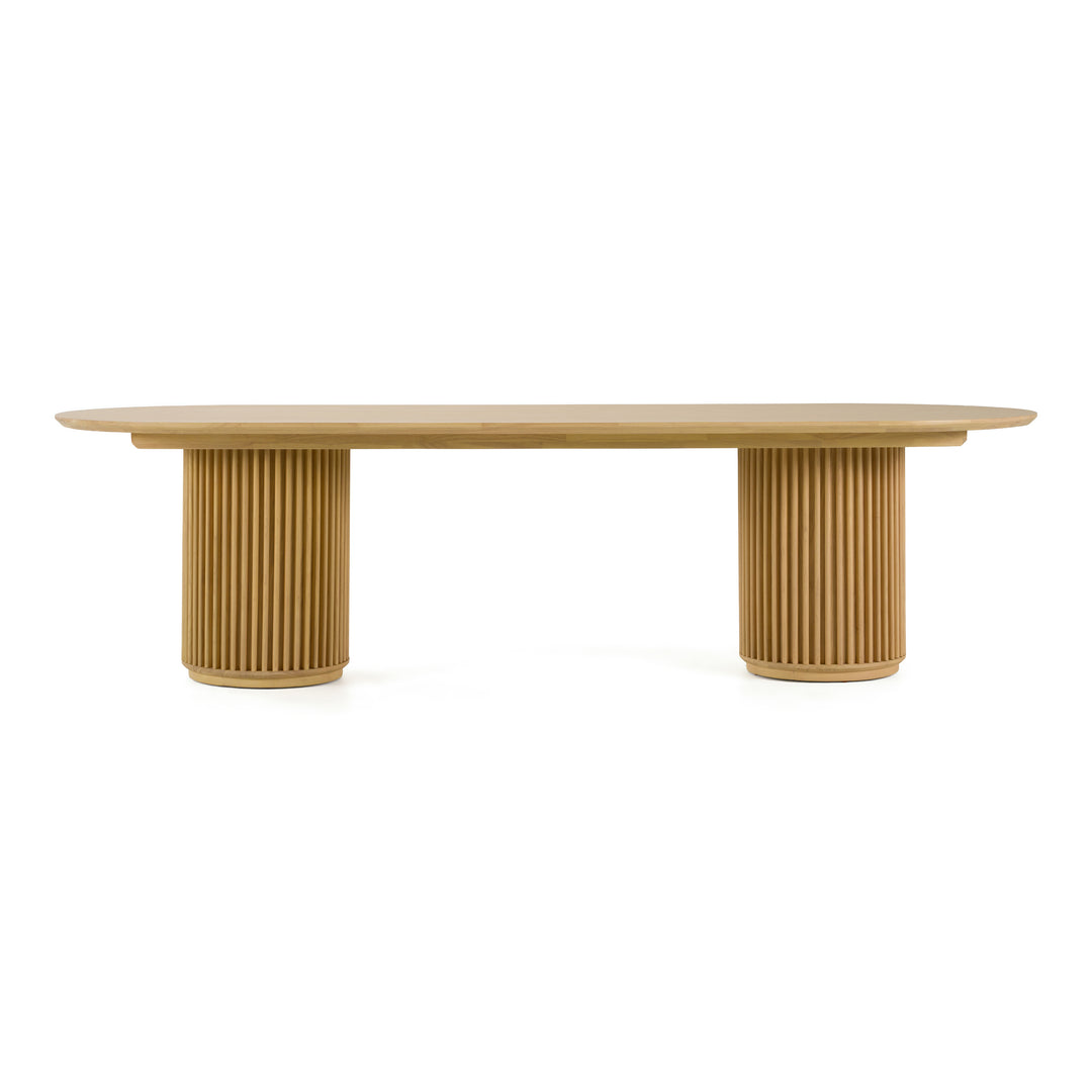 Kayce - Modern Natural Oak Oval Dining Table