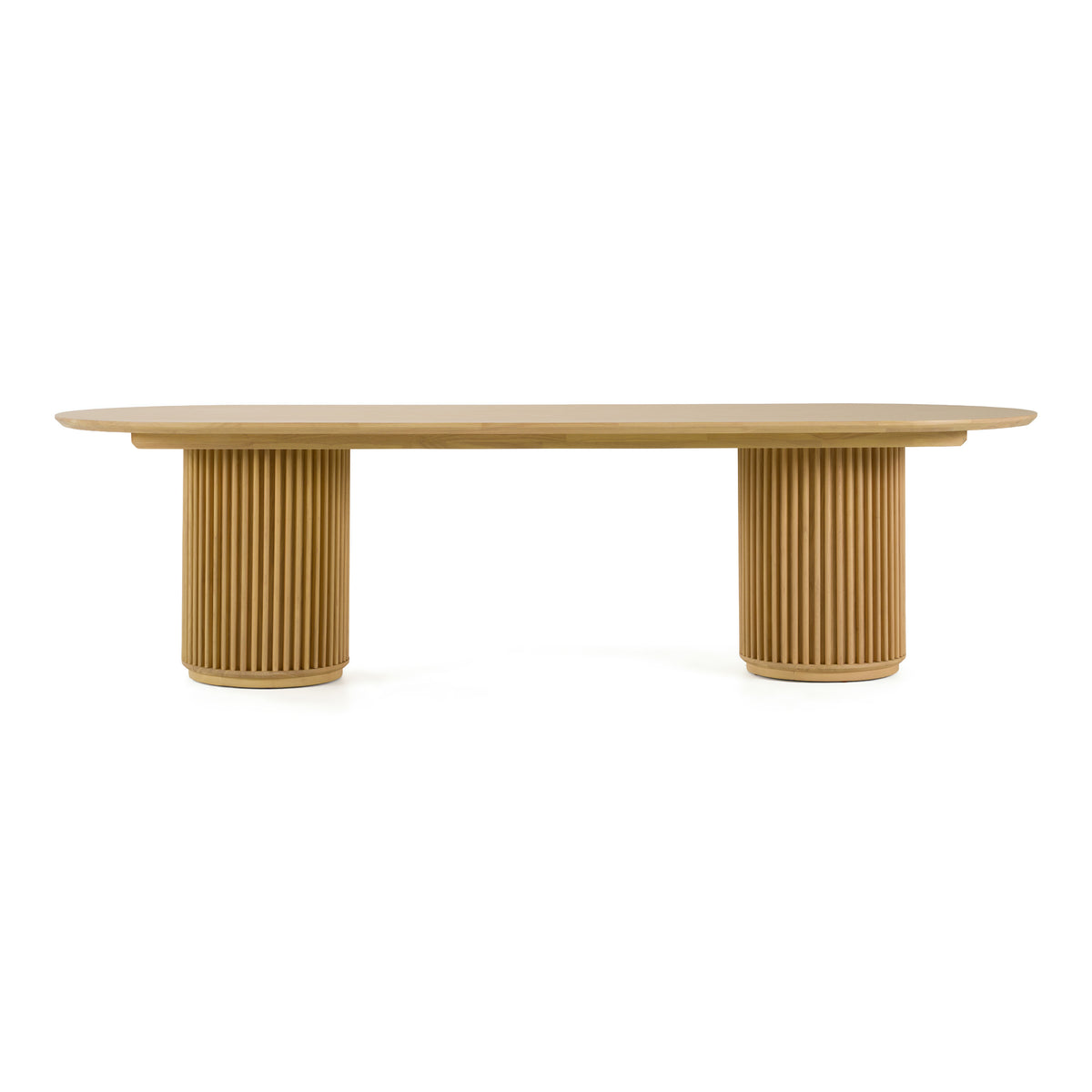 Kayce - Modern Natural Oak Oval Dining Table