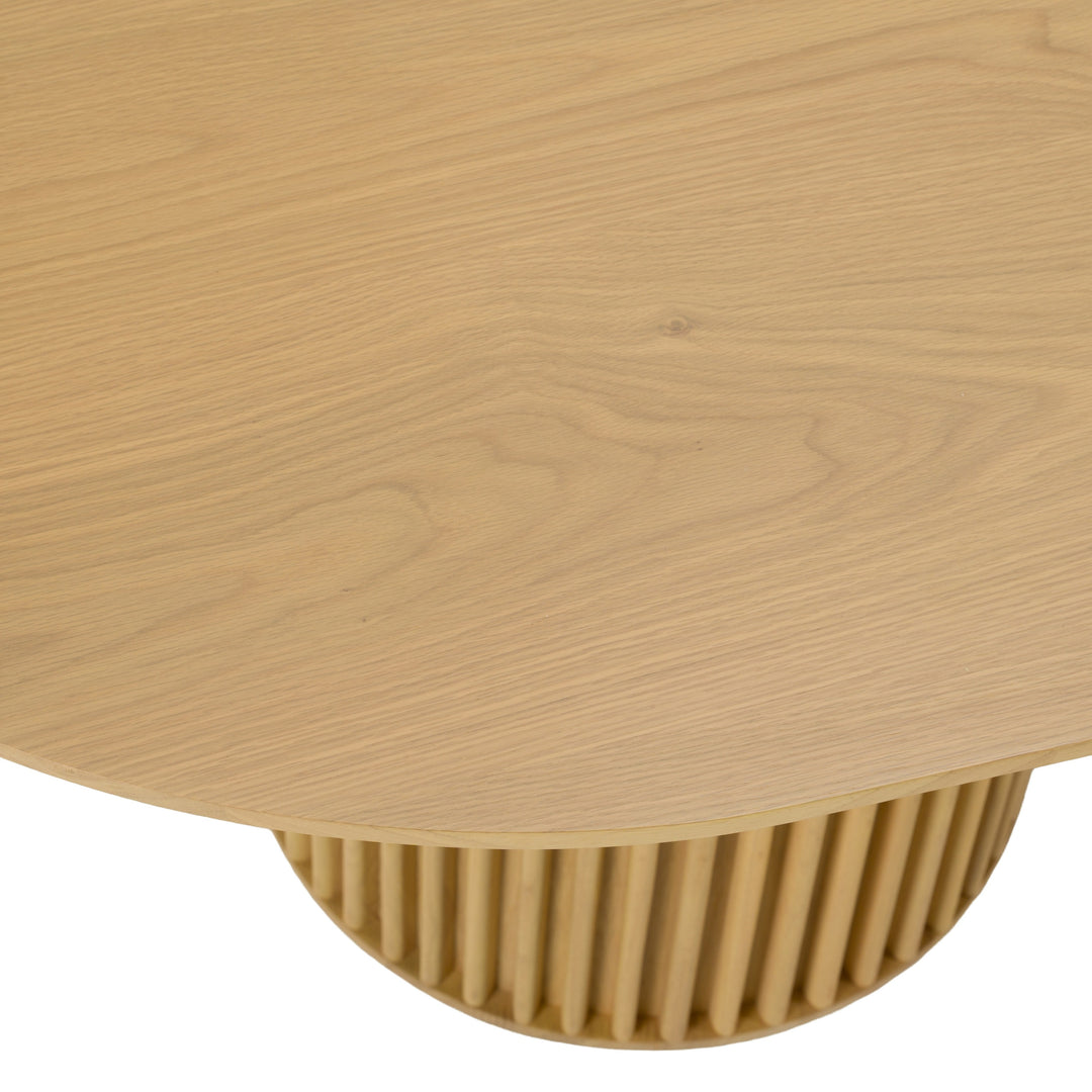 Kayce - Modern Natural Oak Oval Dining Table
