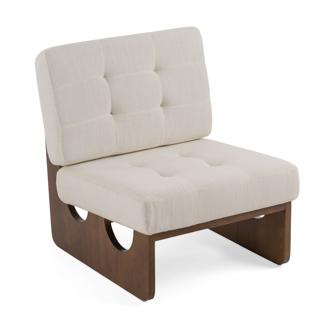Kaylie  Contemporary Off White Accent Chair