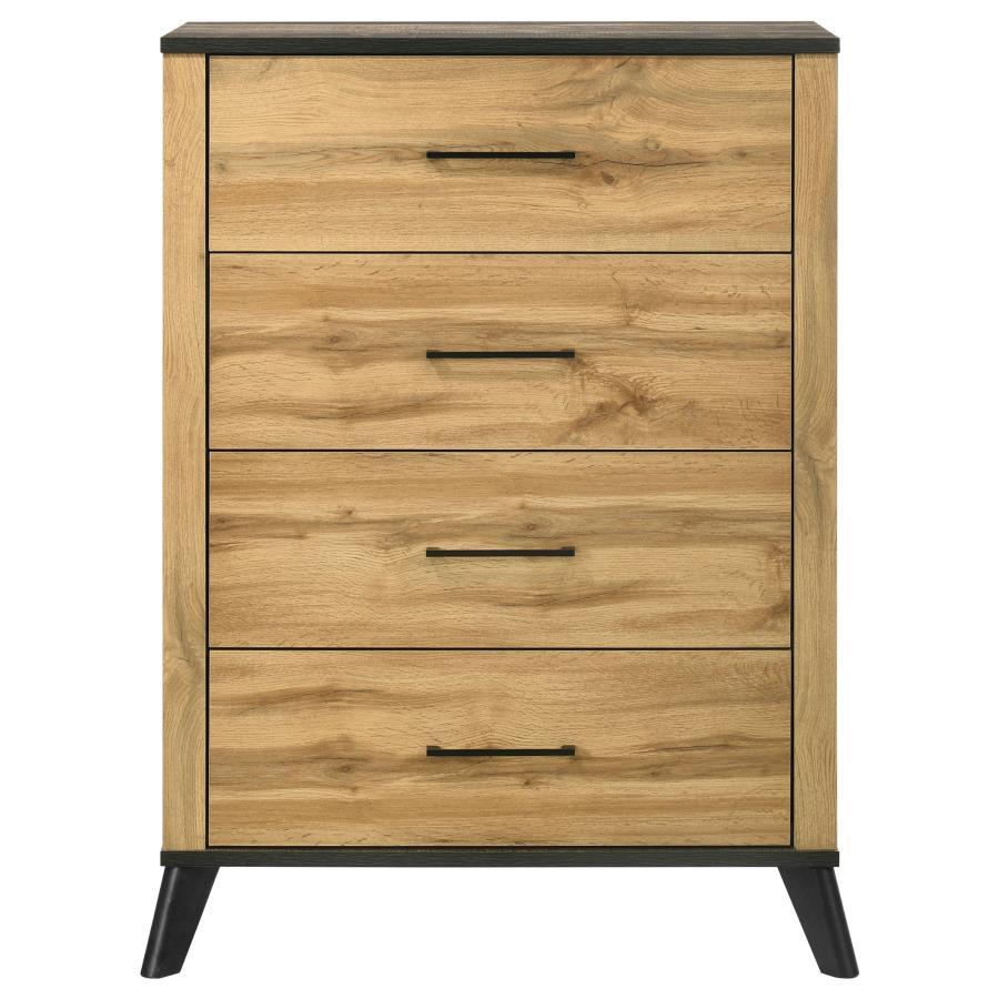 Kaywood - 4 - Drawer Bedroom Chest Of Drawers - Natural Pine Accent Chest modern furniture Contempo Furniture