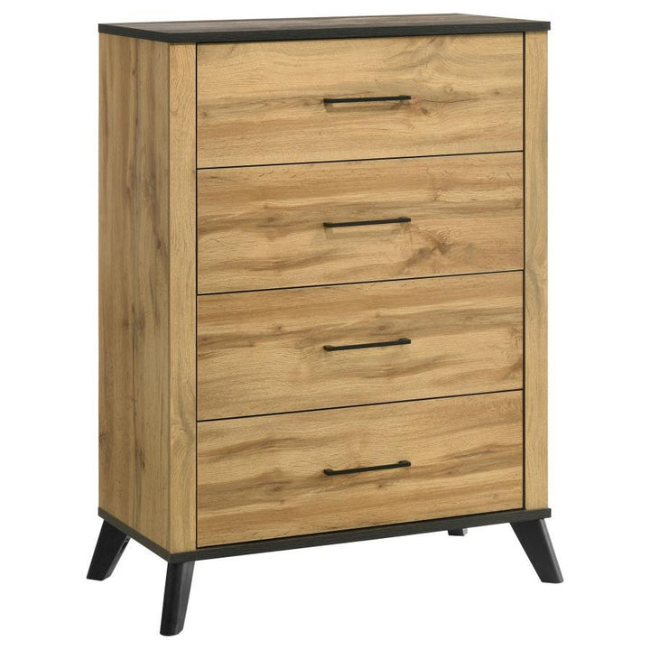 Kaywood - 5 Piece Queen Bedroom Set - Natural Pine 5 - Piece Bedroom Set modern furniture Contempo Furniture
