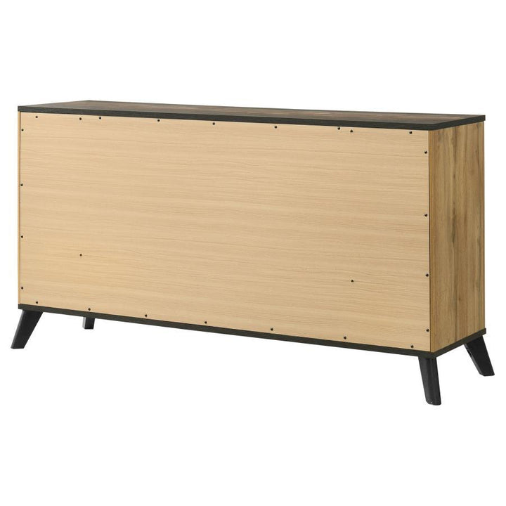 Kaywood - 6 - Drawer Dresser Cabinet - Natural Pine Dressers modern furniture Contempo Furniture